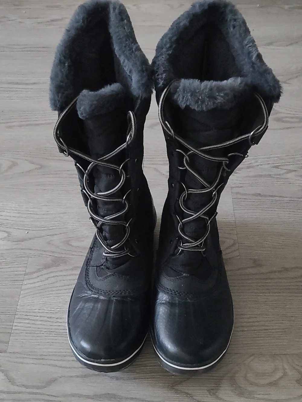 JBU by Jambu Chilly Winter Boots Black Faux Fur Size 9.5 Like New